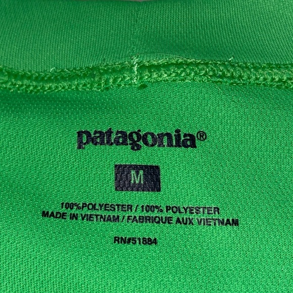 50%off w♥️ Patagonia base layer shirt green Capilene Midweight Polartec #78 - Picture 3 of 8